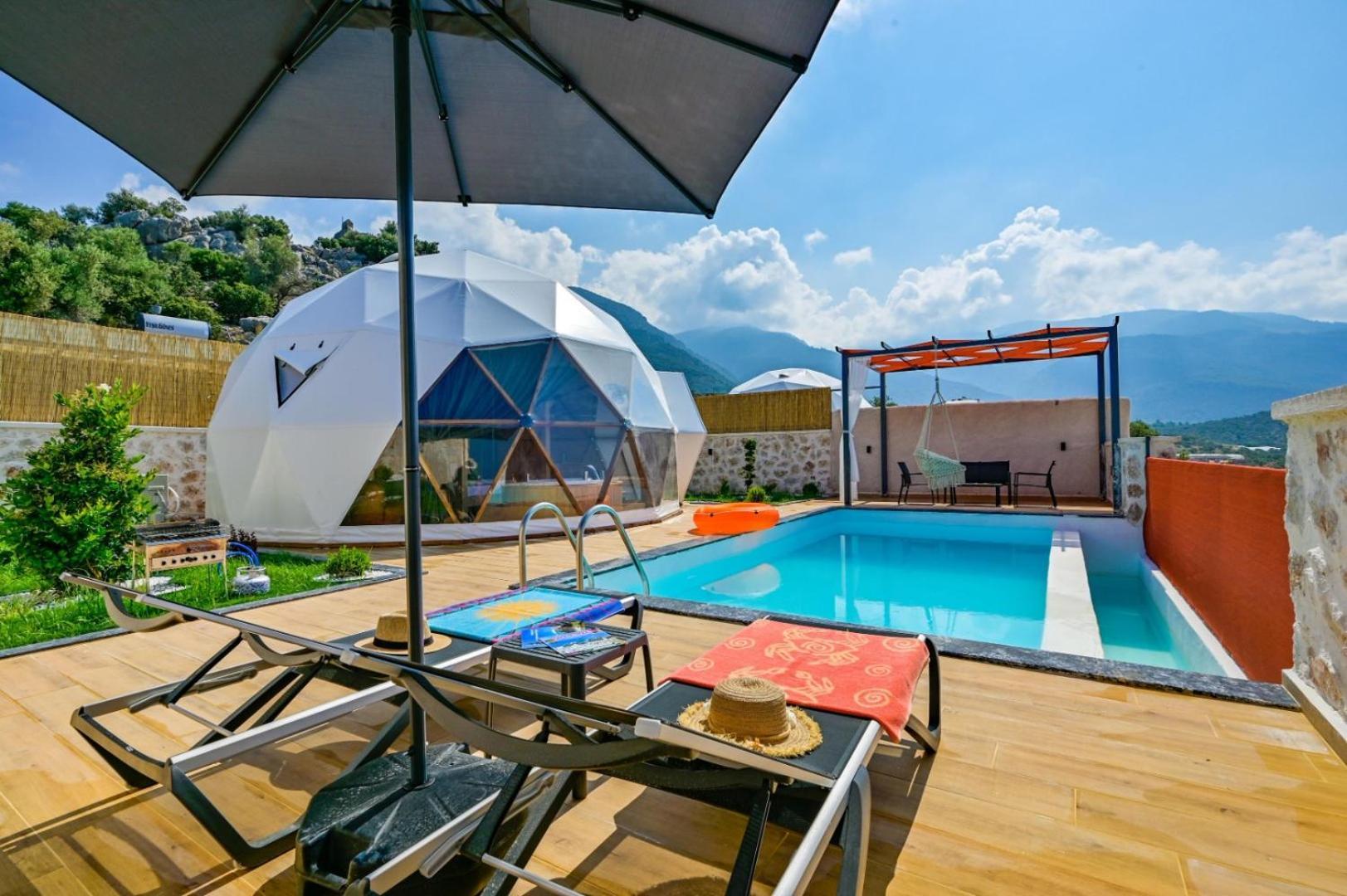 Kalkan Dome Suites & Deluxe Hotel คาช ภายนอก รูปภาพ